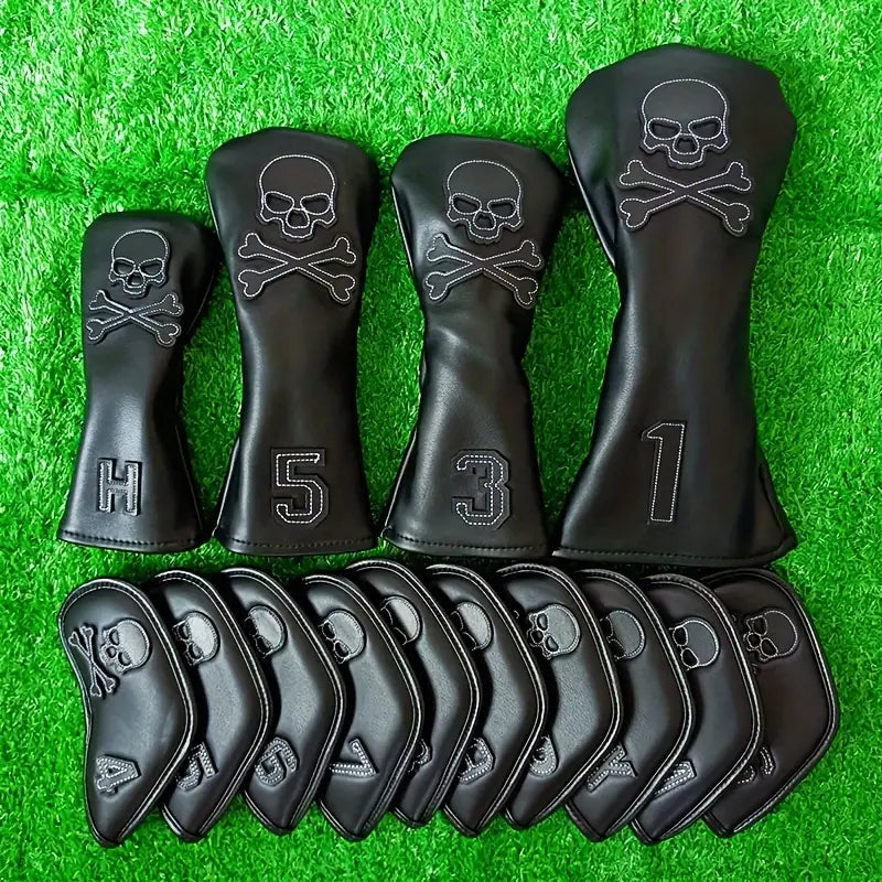 10pcs Skull Golf Club Head Covers Set