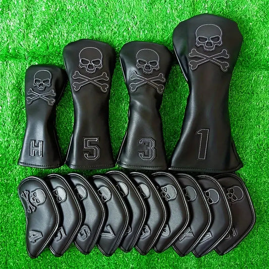 10pcs Skull Golf Club Head Covers Set