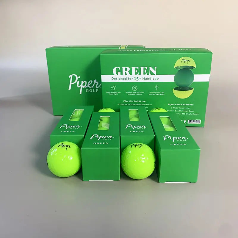 12-Pack Piper Green Golf Balls